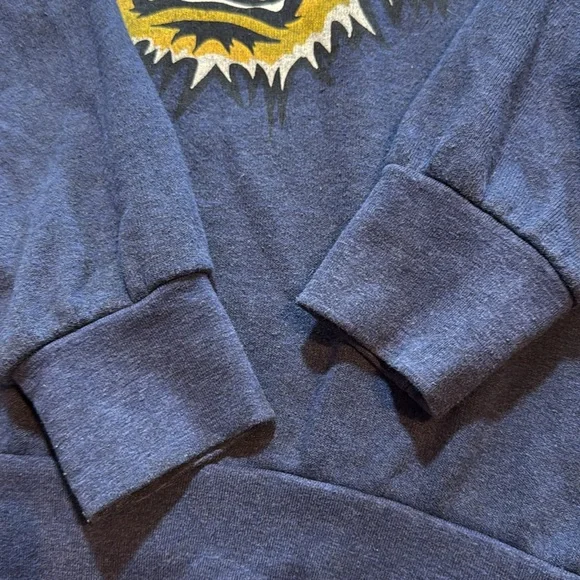 Aviator Nation Tiger Print Sweatshirt Crew Neck Pullover Navy Medium - Picture 6 of 8